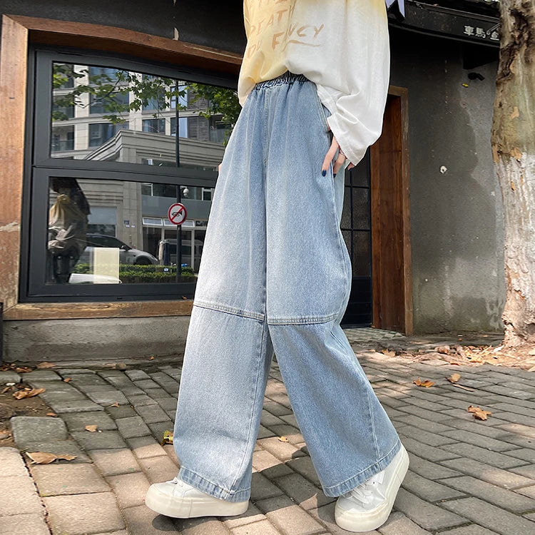 2026 Spring Summer Women Jeans Cross Pants Petite Friendly Loose Narrow Version Curved Sickle Jeans High Waist Casual Trousers