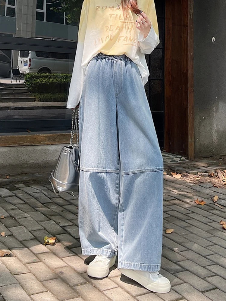 2026 Spring Summer Women Jeans Cross Pants Petite Friendly Loose Narrow Version Curved Sickle Jeans High Waist Casual Trousers