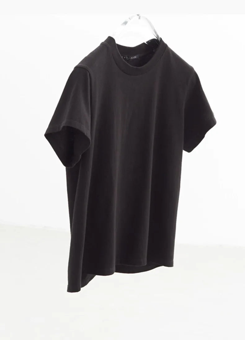 Pure Cotton T-Shirt~Solid Color Regular Shoulder T-Shirt, Casual Short Sleeves, Multiple Colors Available, Women's Style, Summer 2026