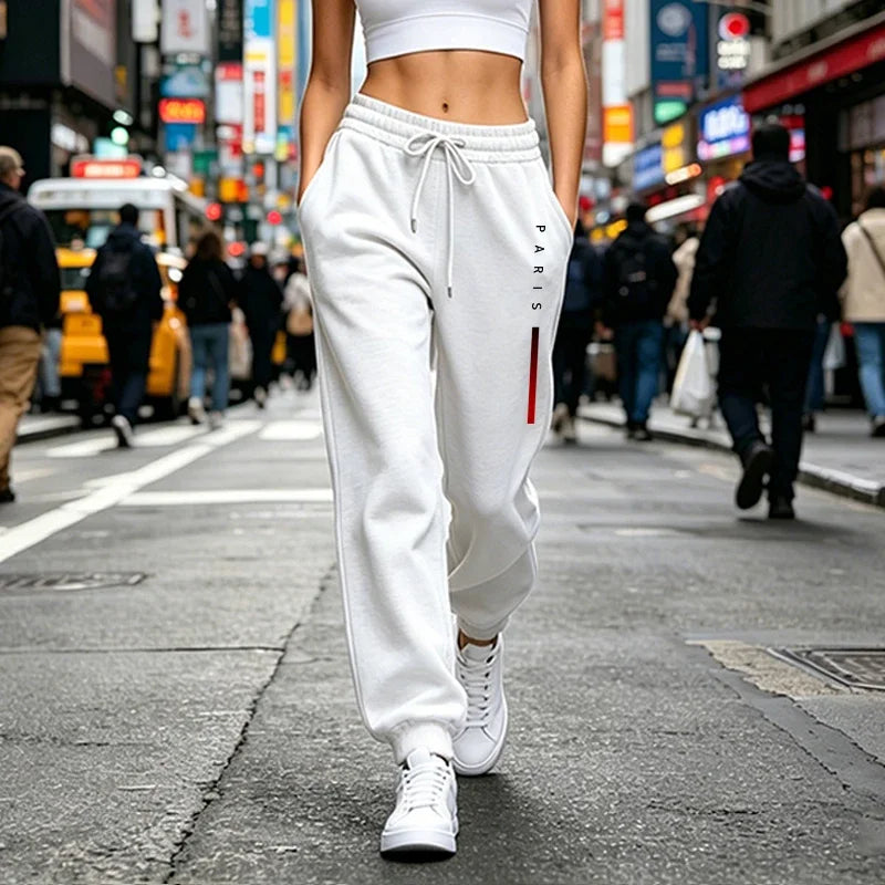 Womens Sweatpants Printed Casual Sports Pants Outdoors Gym Jogging Woman Clothes Trousers Daily Fashion Elastic Waist Sportswear
